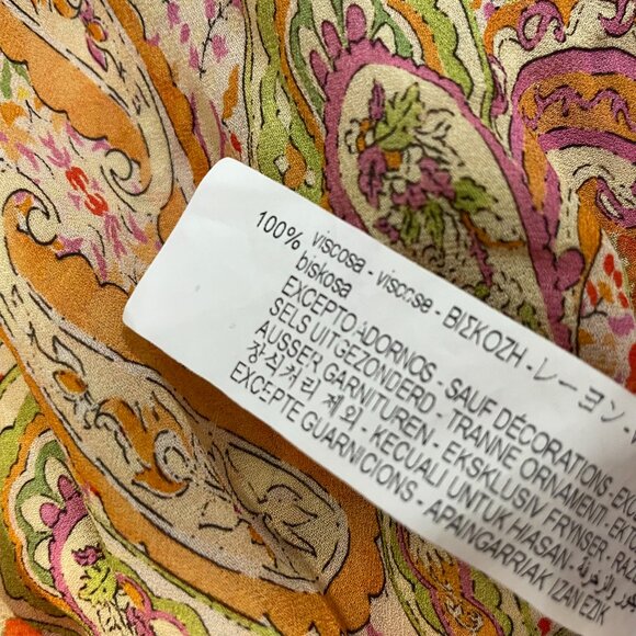 Zara limited edition paisley print maxi skirt - Picture 9 of 10